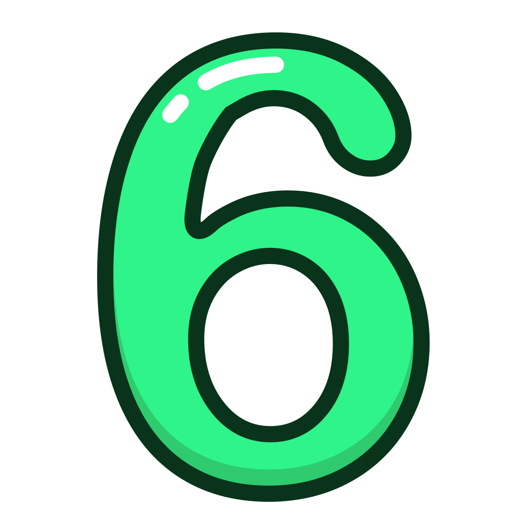 6 без. Цифры. Цветные цифры. Цифра 6. Цифра 6 зеленая.