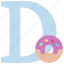 d, letters, alphabet, lettering, writing, doughnut 