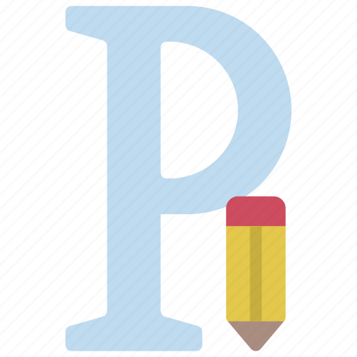 P, letters, alphabet, lettering, writing, pencil icon - Download on Iconfinder