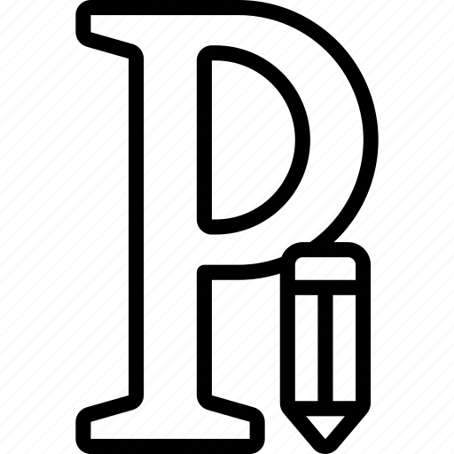 P, letters, alphabet, lettering, writing, pencil icon - Download on Iconfinder