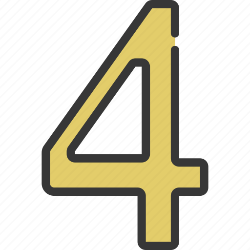Four, number, counting, maths icon - Download on Iconfinder