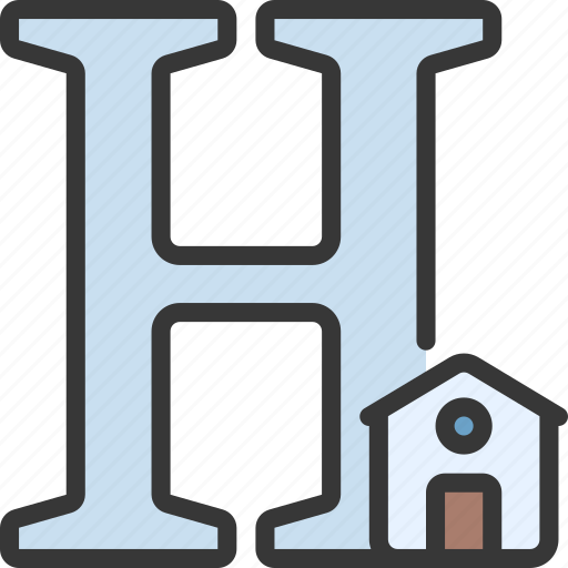 H, letters, alphabet, lettering, writing, home icon - Download on Iconfinder