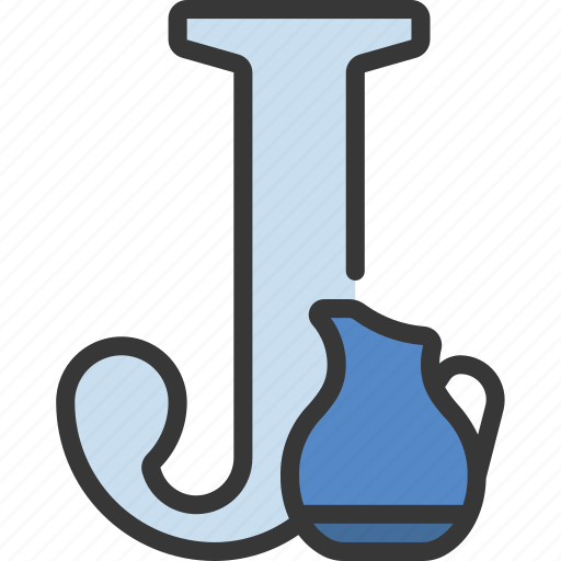 J, letters, alphabet, lettering, writing, jug icon - Download on Iconfinder