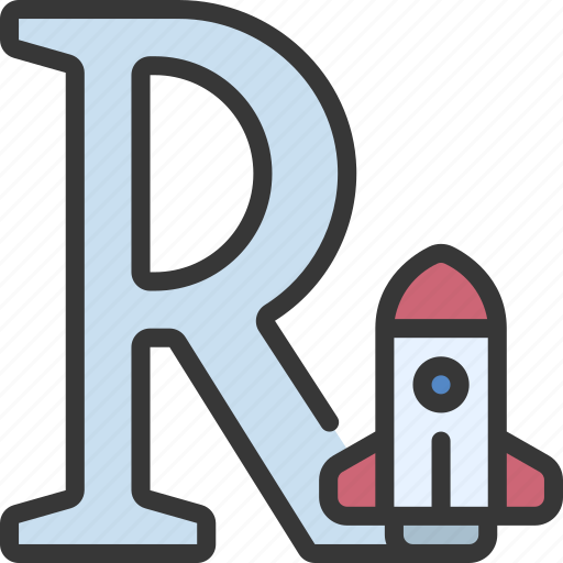 R, letters, alphabet, lettering, writing, rocket icon - Download on Iconfinder