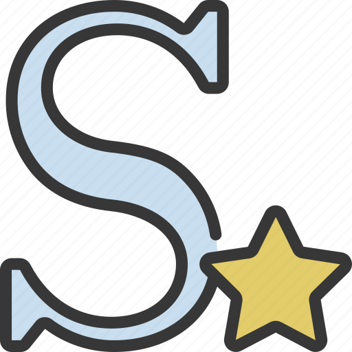 S, letters, alphabet, lettering, writing, star icon - Download on Iconfinder