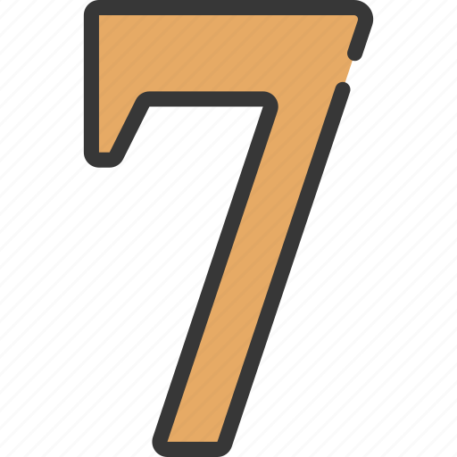 Seven, number, counting, maths icon - Download on Iconfinder