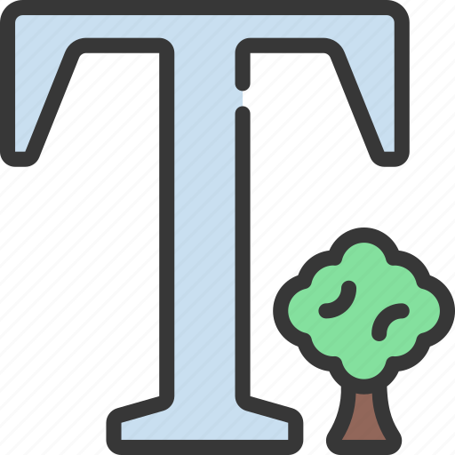 T, letters, alphabet, lettering, writing, tree icon - Download on Iconfinder