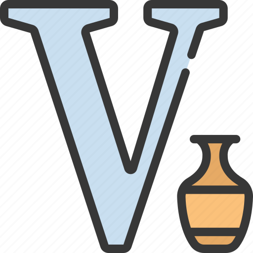 V, letters, alphabet, lettering, writing, vase icon - Download on Iconfinder
