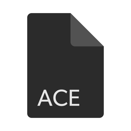 File, extension, ace, format icon - Free download