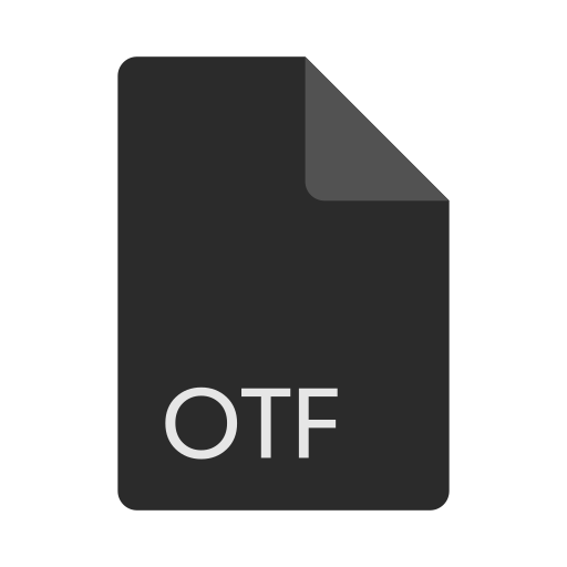 Otf, file, extension, format icon - Free download