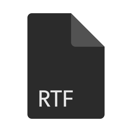 Rtf, file, extension, format icon - Free download