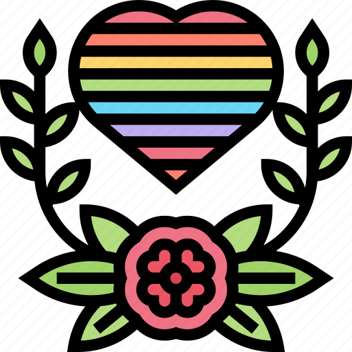 Heart, pride, gay, love, celebrate icon - Download on Iconfinder