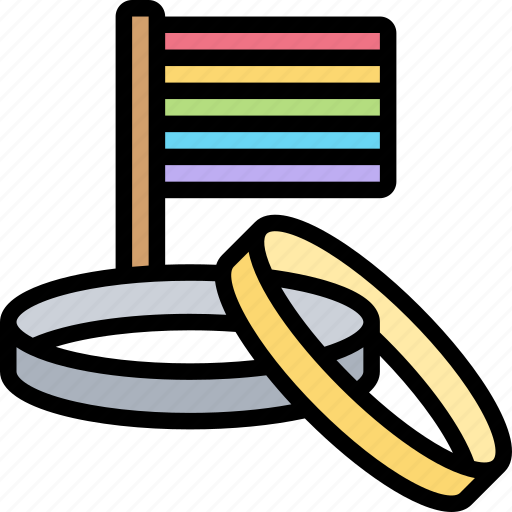 Ring, engagement, marriage, gay, pride icon - Download on Iconfinder