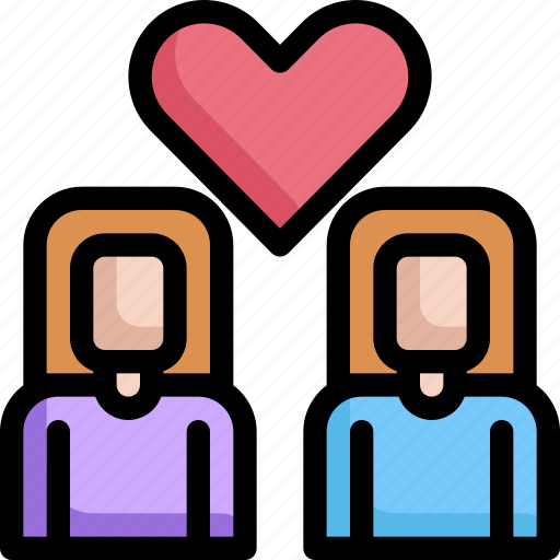 Couple, homosexual, lgbt, marriage, pride, wedding, woman icon - Download on Iconfinder