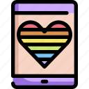 cell, homosexual, lgbt, phone, pride, rainbow