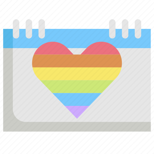 Calendar, date, event, homosexual, lgbt, pride, schedule icon - Download on Iconfinder
