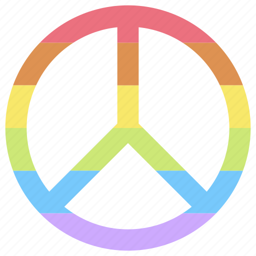 Homosexual, lgbt, peace, pride, rainbow icon - Download on Iconfinder