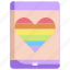 cell, homosexual, lgbt, mobile, phone, pride 
