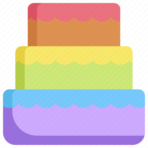 Cake, homosexual, lgbt, marriage, pride, wedding icon - Download on Iconfinder