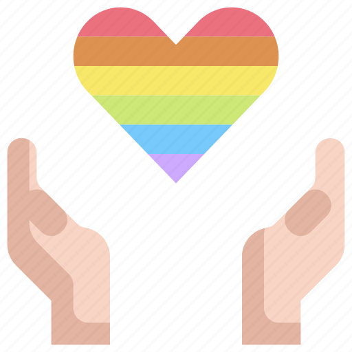 Heart, homosexual, lgbt, love, pride, rainbow icon - Download on Iconfinder