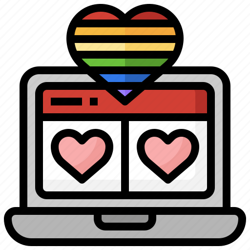 Laptop, lgtb, gay, lesbian, electronic icon - Download on Iconfinder