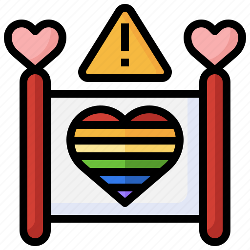 Manifestation, activist, love, protest, banner icon - Download on Iconfinder