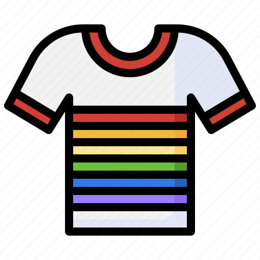 T, shirt, rainbow, flag, smash, love icon - Download on Iconfinder