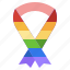 ribbon, lesbian, homosexual, rainbow 