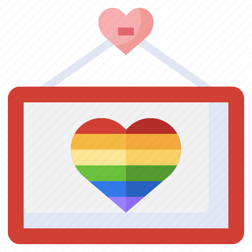 Sign, love, romance, rainbow, panel icon - Download on Iconfinder