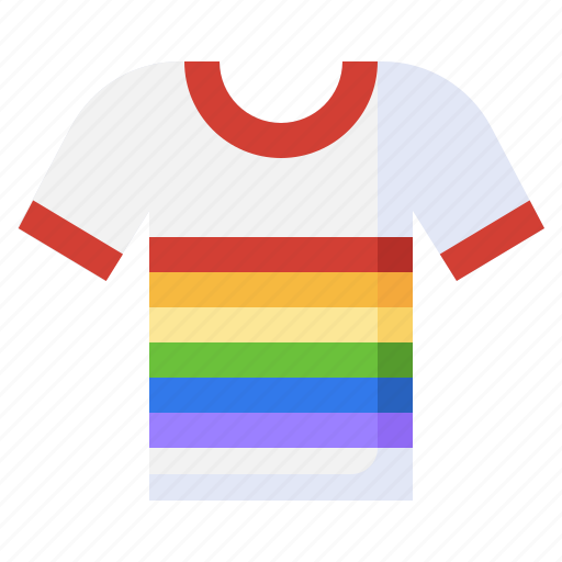 T, shirt, rainbow, flag, smash, love icon - Download on Iconfinder