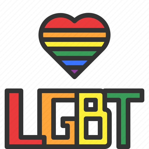 Lgbt, pride, heart, love, lgbtq icon - Download on Iconfinder