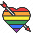 lgbt, pride, heart, love, arrow, lgbtq
