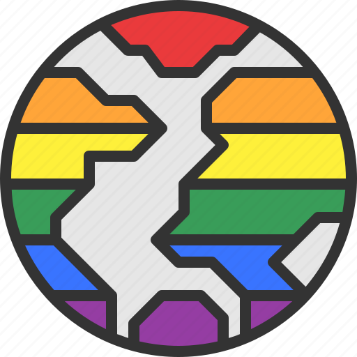 Lgbt, pride, love, globe, lgbtq icon - Download on Iconfinder