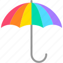 umbrella, lgbt, rainbow, colorful, rain, protection, parasol