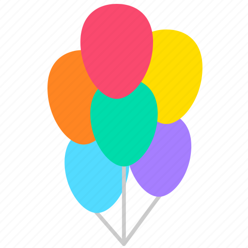Balloon, colorful, fun, holiday, celebration, party, decoration icon - Download on Iconfinder