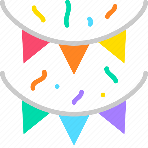 Flag, decoration, celebration, carnival, festive, event, party icon - Download on Iconfinder