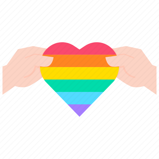 Heart, love, lgbt, hand, human, homosexual, lesbian icon - Download on Iconfinder