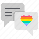 chatting, love, lgbt, communication, message, heart, mobile