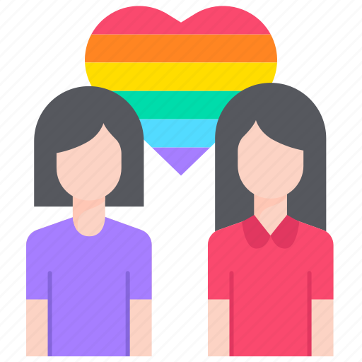 Lesbian, love, lgbt, homosexual, couple, woman, relationship icon - Download on Iconfinder