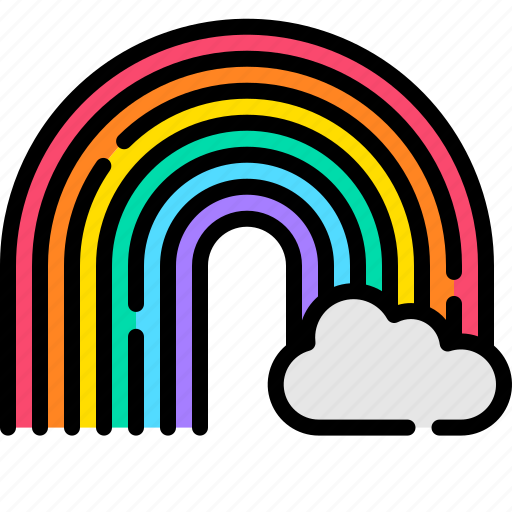 Rainbow, lgbt, pride, freedom, homosexual, lesbian, gay icon - Download on Iconfinder