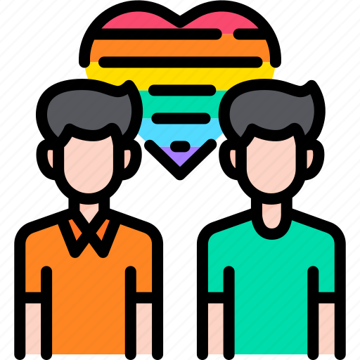 Gay, lgbtq, homosexual, relationship, love, men, people icon - Download on Iconfinder