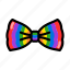 bowtie, pride, rainbow, colourful, gay, lgbt, lgbtq, lgbtq+, accessory 