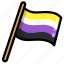 non, binary, non-binary, flag, pride flags, pride, lgbtq, lgbt, lgbtq+ 