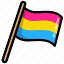 pansexual, pan, pride, flag, gender, lgbt, inclusive, lgbtq
