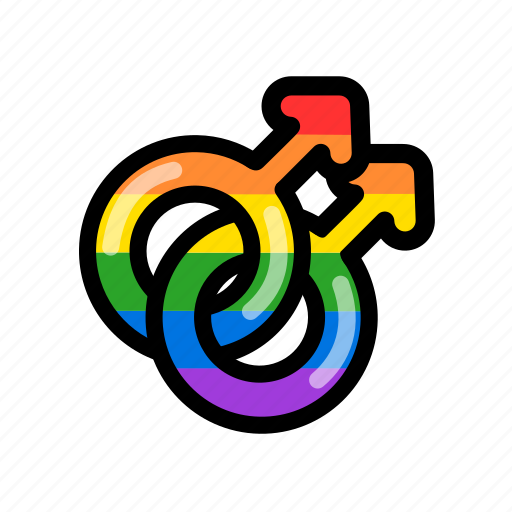 Gay sex, gay symbol, gay sign, pride, rainbow, lgbt, sex symbol icon - Download on Iconfinder