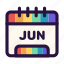 lgbt, calendar, june, pride month 