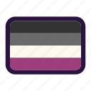 lgbt, flag, asexual