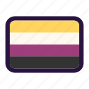 lgbt, flag, non binary