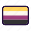 lgbt, flag, non binary 