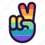 lgbt, victory, sign, peace, hand, pride 